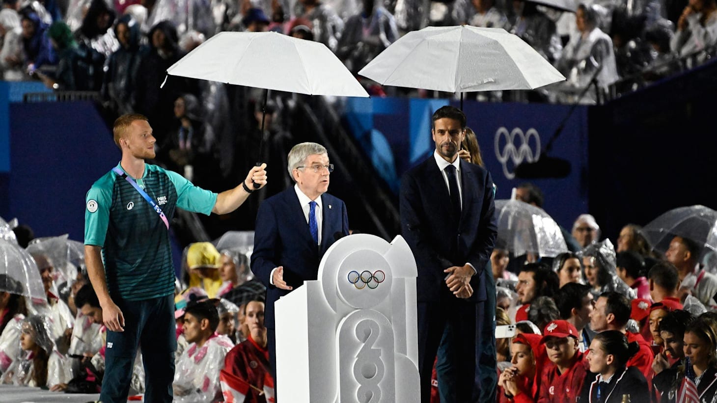 Bach Overlooks Milliat In Paris Parity Games Opening Speech