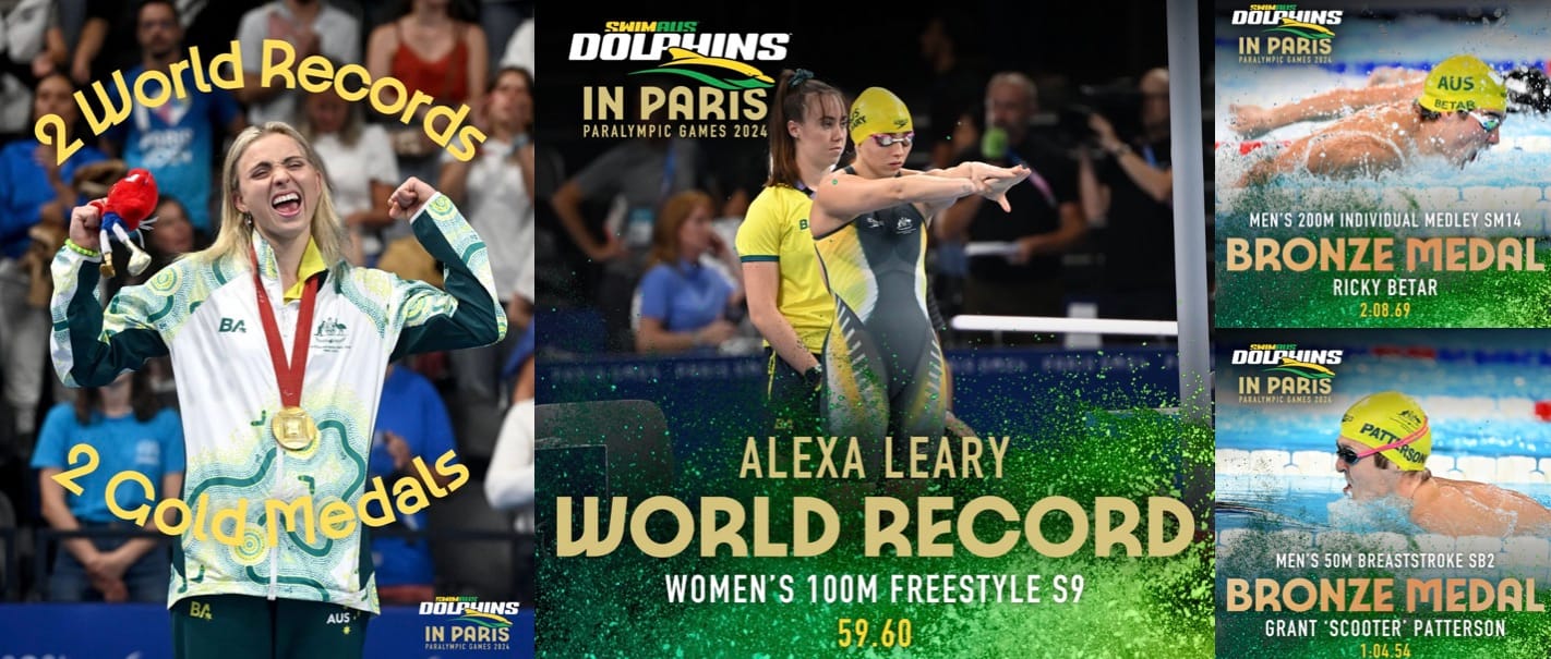 World-Record Victory For Leary Tops Three-Medal Day For Dolphins