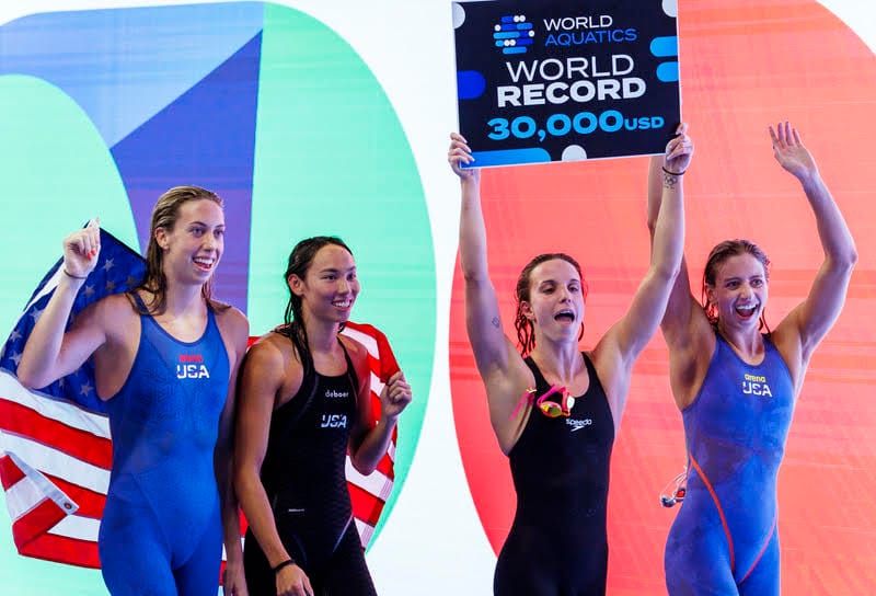 W4x100 Medley: WR Gives Eagles 1-Gold Edge Over Dolphins & Finishing Fireworks For Singapore 2025