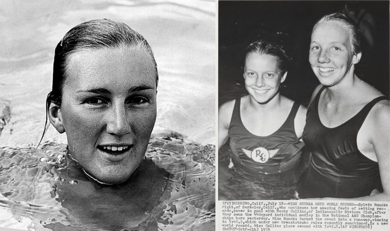 On This Day In History -  When Lorraine & Sylvia Took The Pool By Storm