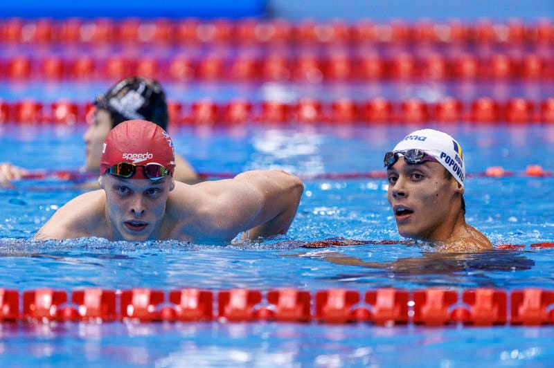 Matt Richards Leads Another GBR 1-2 Punch With Tom Dean 0.02 Shy As David Popovici Misses 1:44s 200 Free Podium