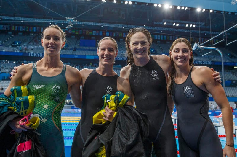 Paris 2024 Day 1: W4x100 Free - Hard To See Any Leaping Like Dolphins Do post image