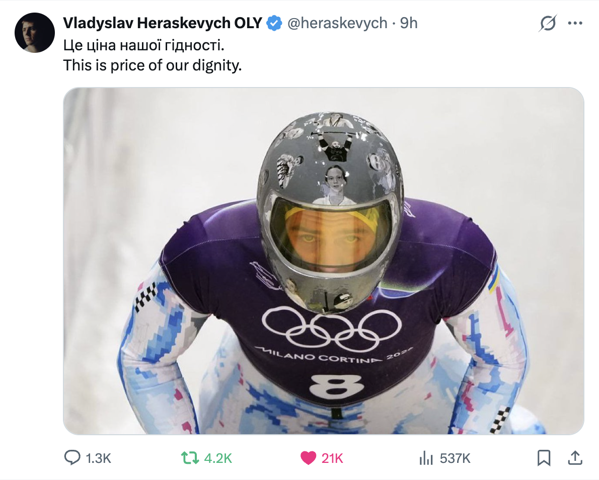 Vlad Heraskevych, Pride of Ukraine & The Athlete Voice, Shines Light On IOC Rule-50 Hypocrisy post image