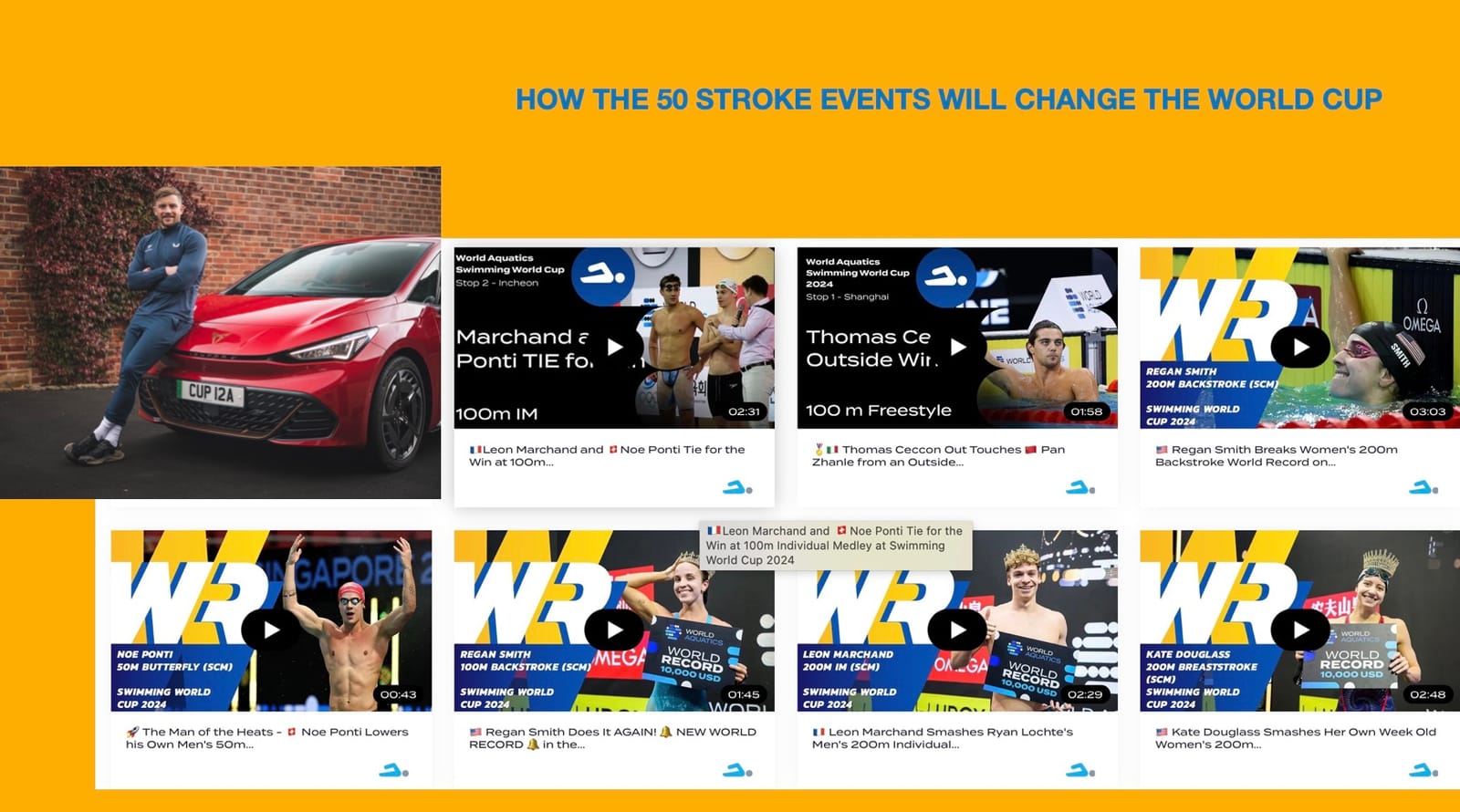 Olympic 50m Stroke Tickets Up For Grabs At 2027 World Cup!! post image