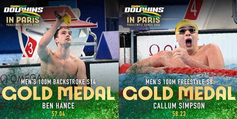 Hance & Simpson Top Six-Medal Day For Dolphins With A Gold Apiece post image